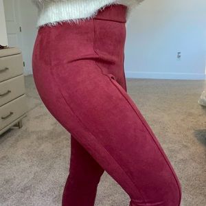Suede Pants